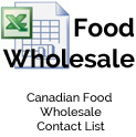 Canadian Wholesale Food Suppliers Contact Database