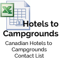 Canada Hotels Campgrounds Contacts Fax List