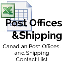 Canada Post Offices Shipping Courier Contact List