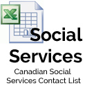 Canadian Social Services Agencies Contact Database